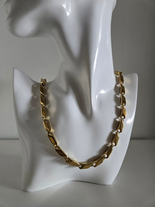 Heavy Solid Brass Linked Chain
