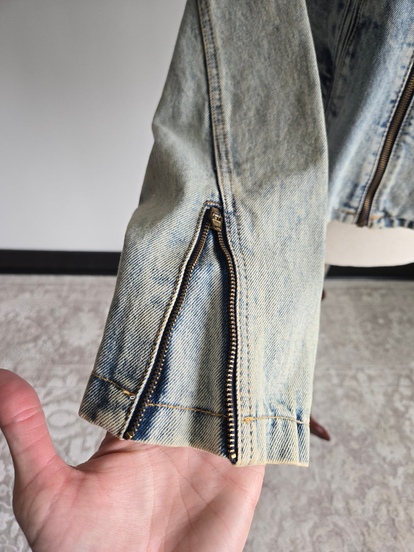 Vintage 90s CT Jeans Denim Two Piece Set Made in Brazil - Medium