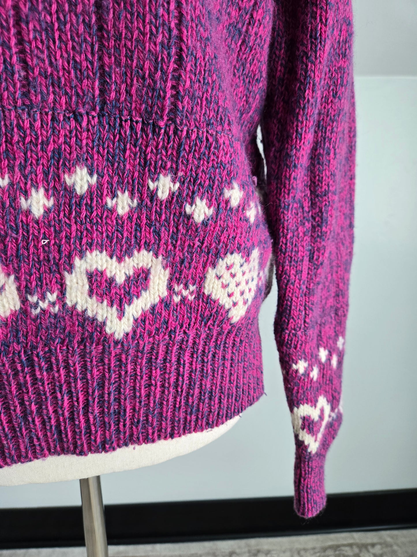 Woolrich Vintage 80s Heart Sweater - large