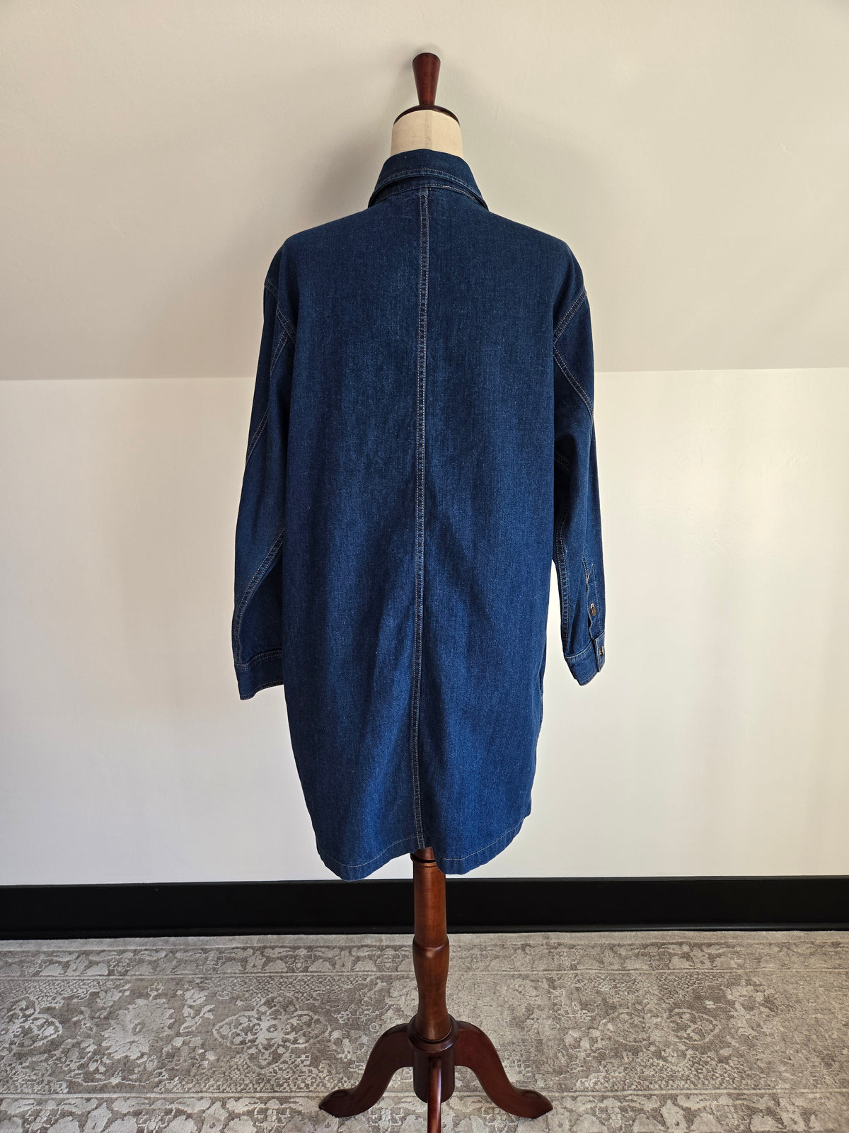 Vintage Calvin Klein 90s Made in USA Denim Dress - Large