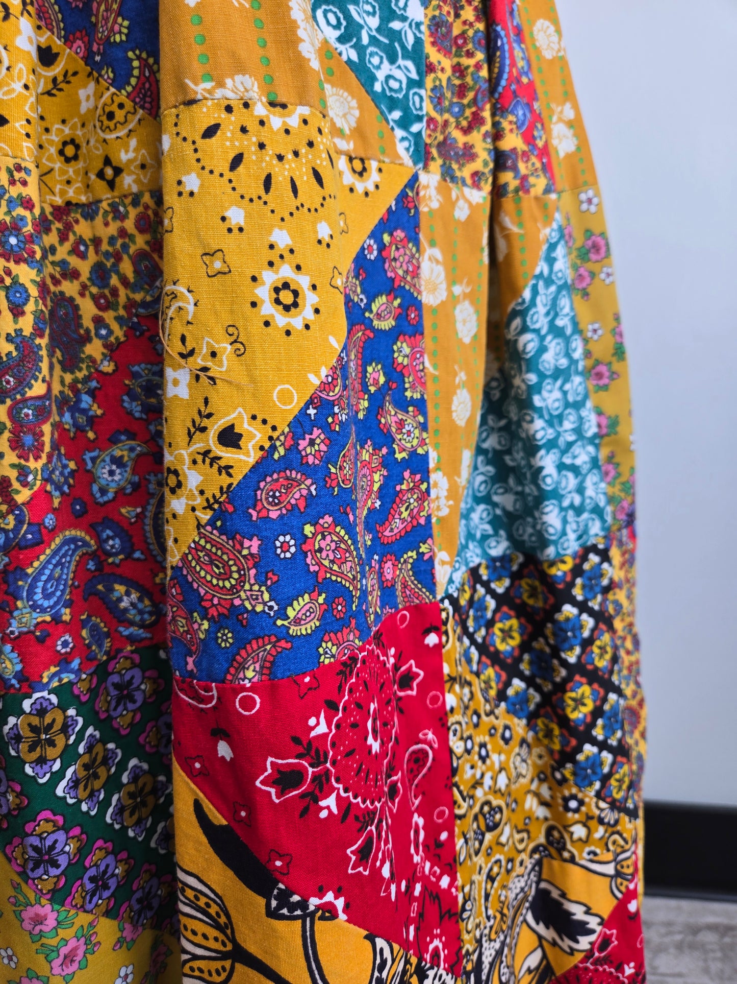 Vintage 70s True Patchwork Skirt - W26"