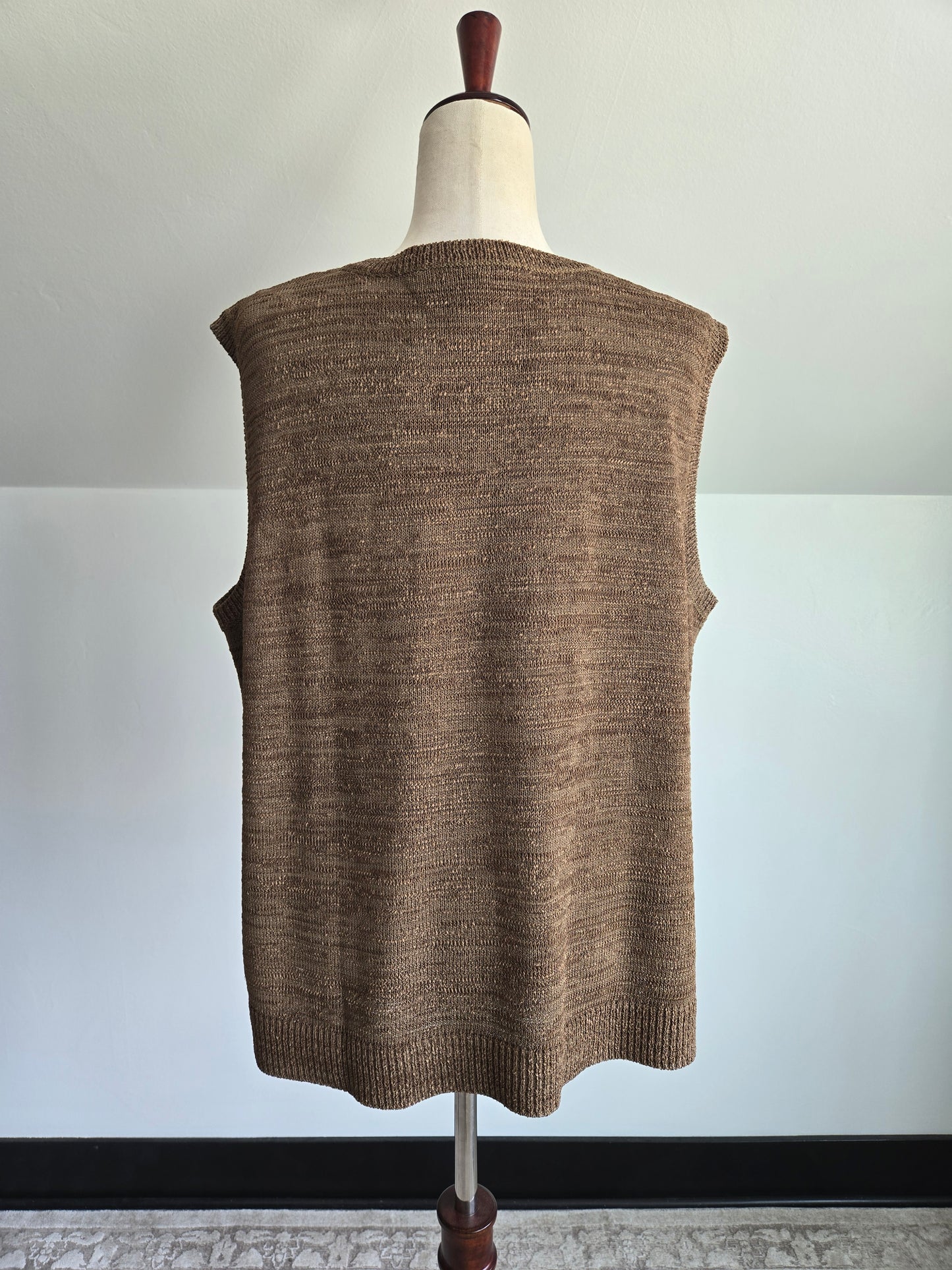 Elana by Tanner Vintage  Olive Green Vest Tank - XL/2XL