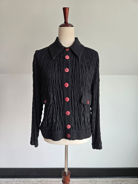 MZM Sport Vintage 90s Textured Jacket - Large