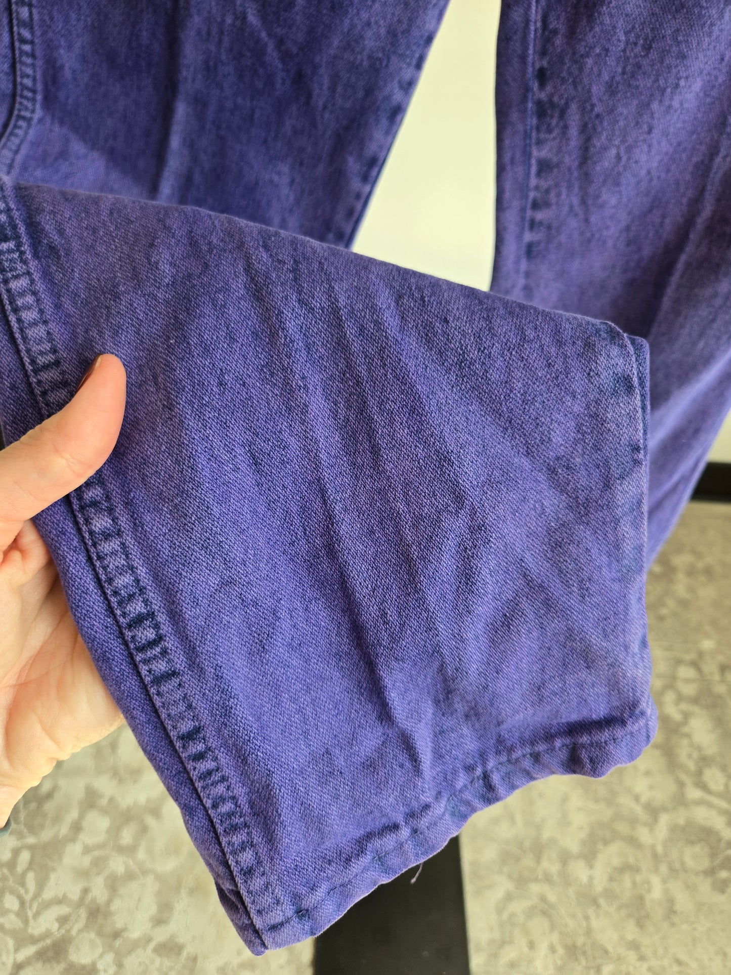 Purple Made in USA Vintage Wranglers - W25-26"