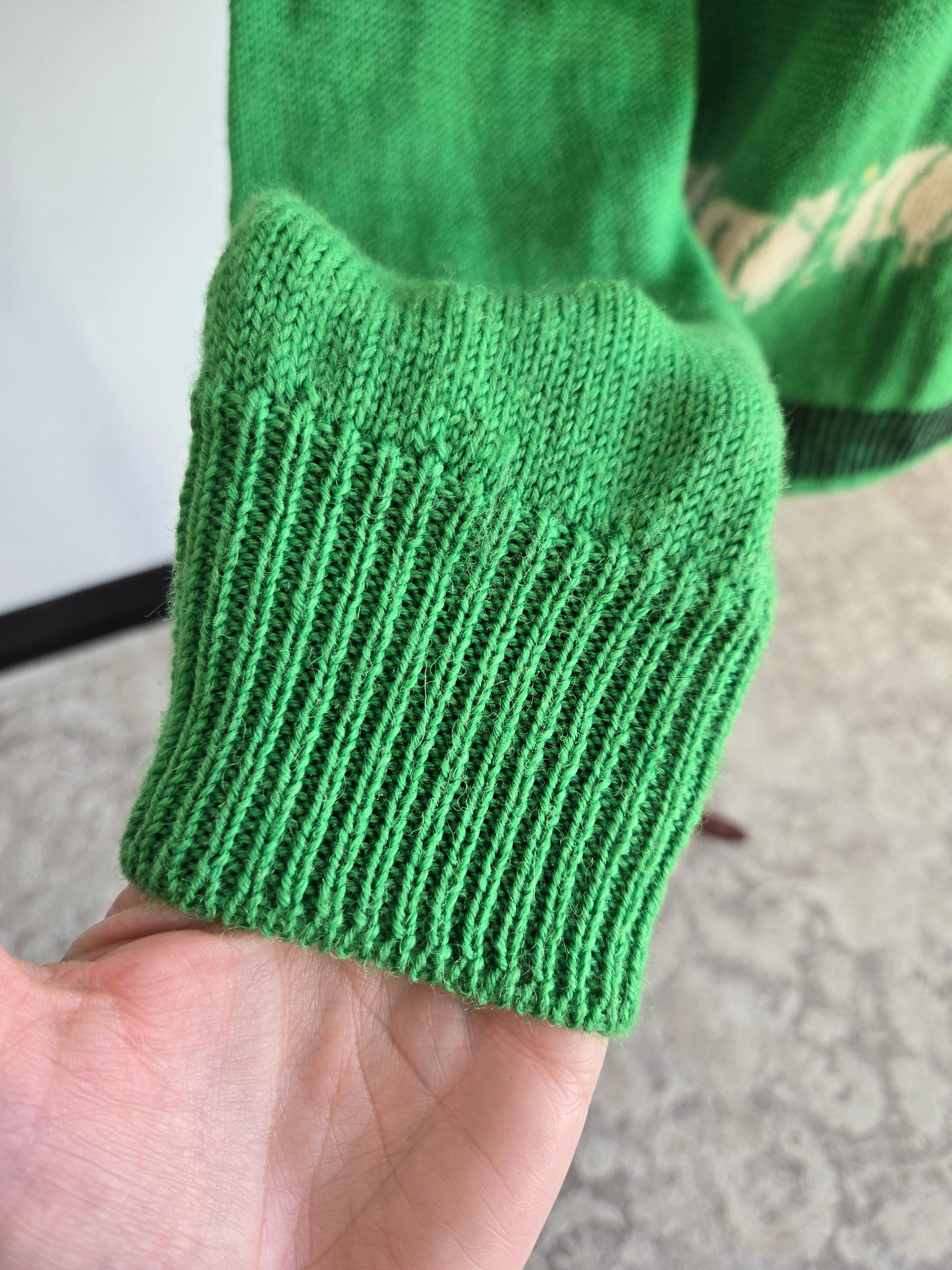 Vintage Traditional Co Kerry Irish Wool Sweater with Sheep - Medium