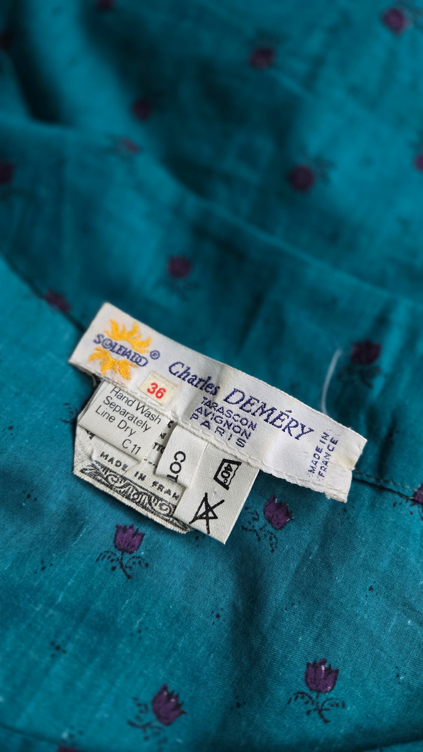 Charles Demery Made in France Cotton Crop Top - small