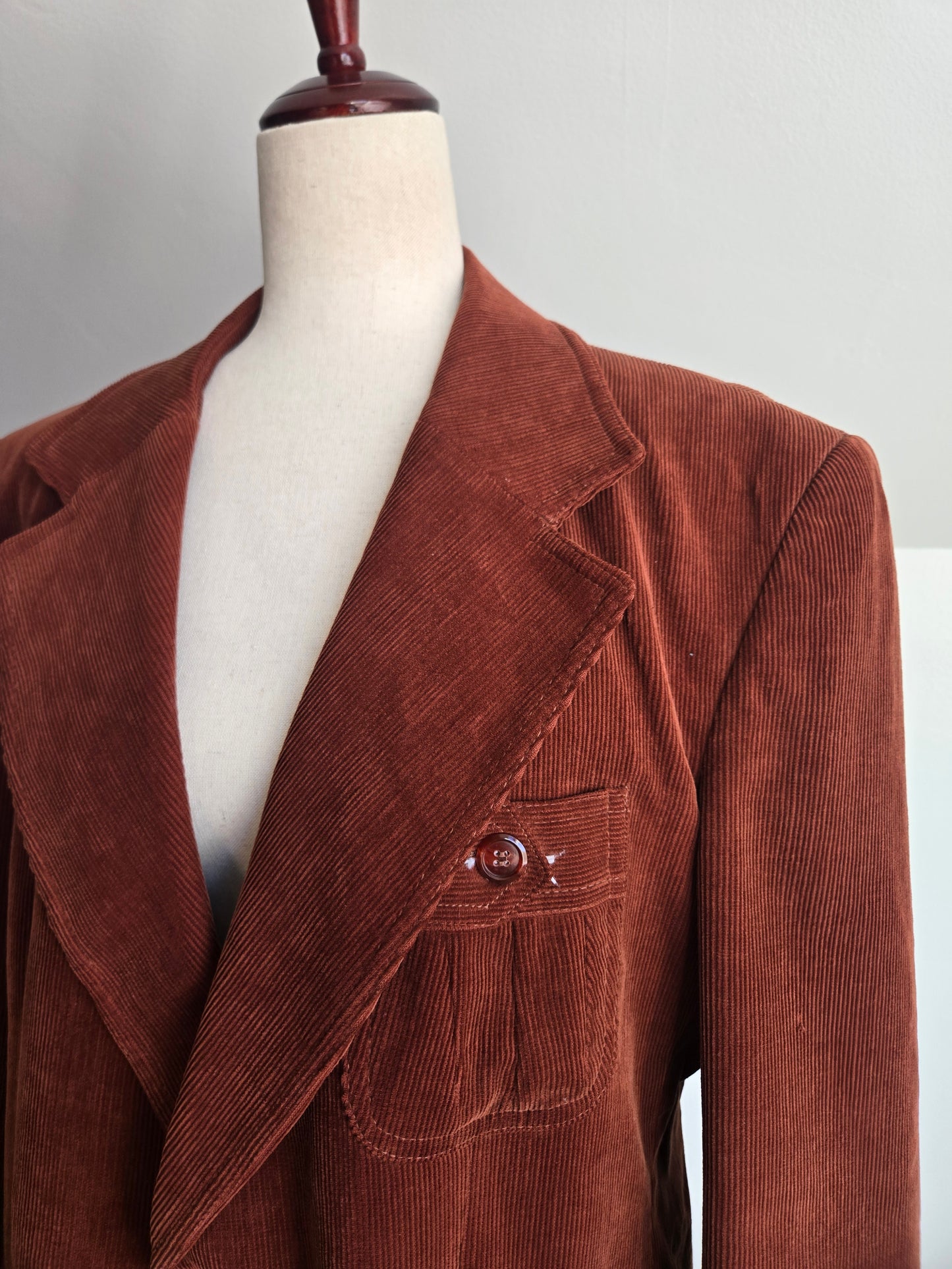 Scotts Grey Ltd. Vintage Corduroy Equestrian Blazer -