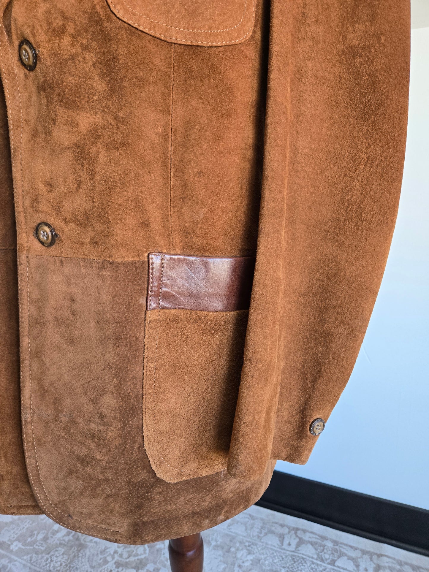 Lakeland Vintage Genuine Suede Leather Blazer - XL