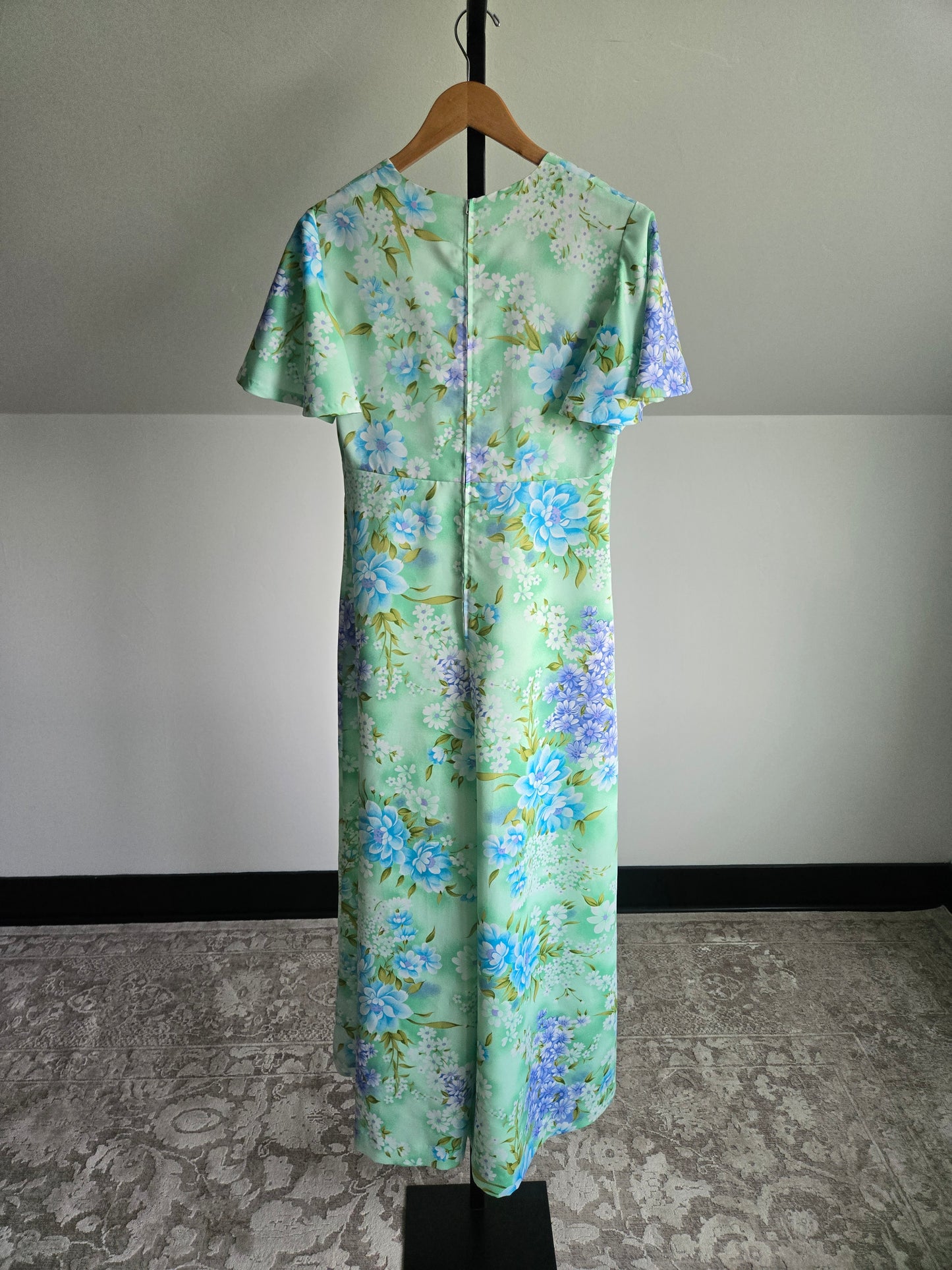 Vintage 1960s Flower Power Jumpsuit - S/M