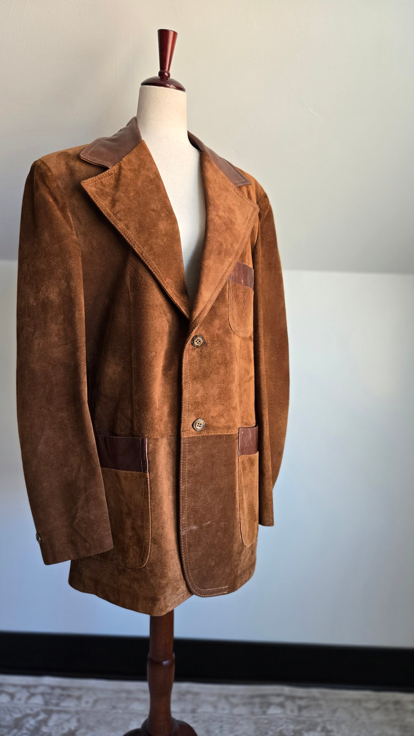 Lakeland Vintage Genuine Suede Leather Blazer - XL