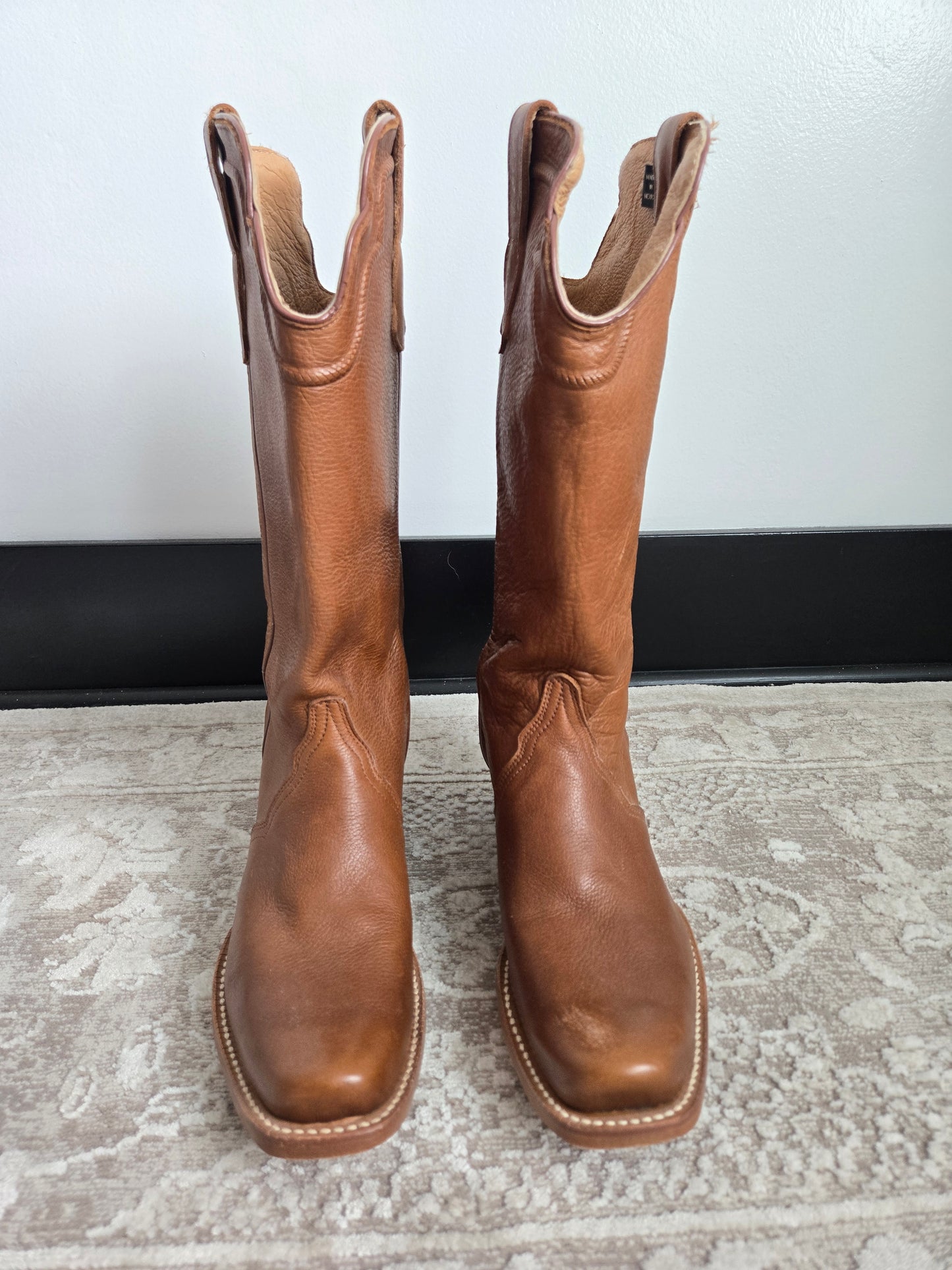 Outlaw Leather Cowgirl Boots - Size 9B (womens)