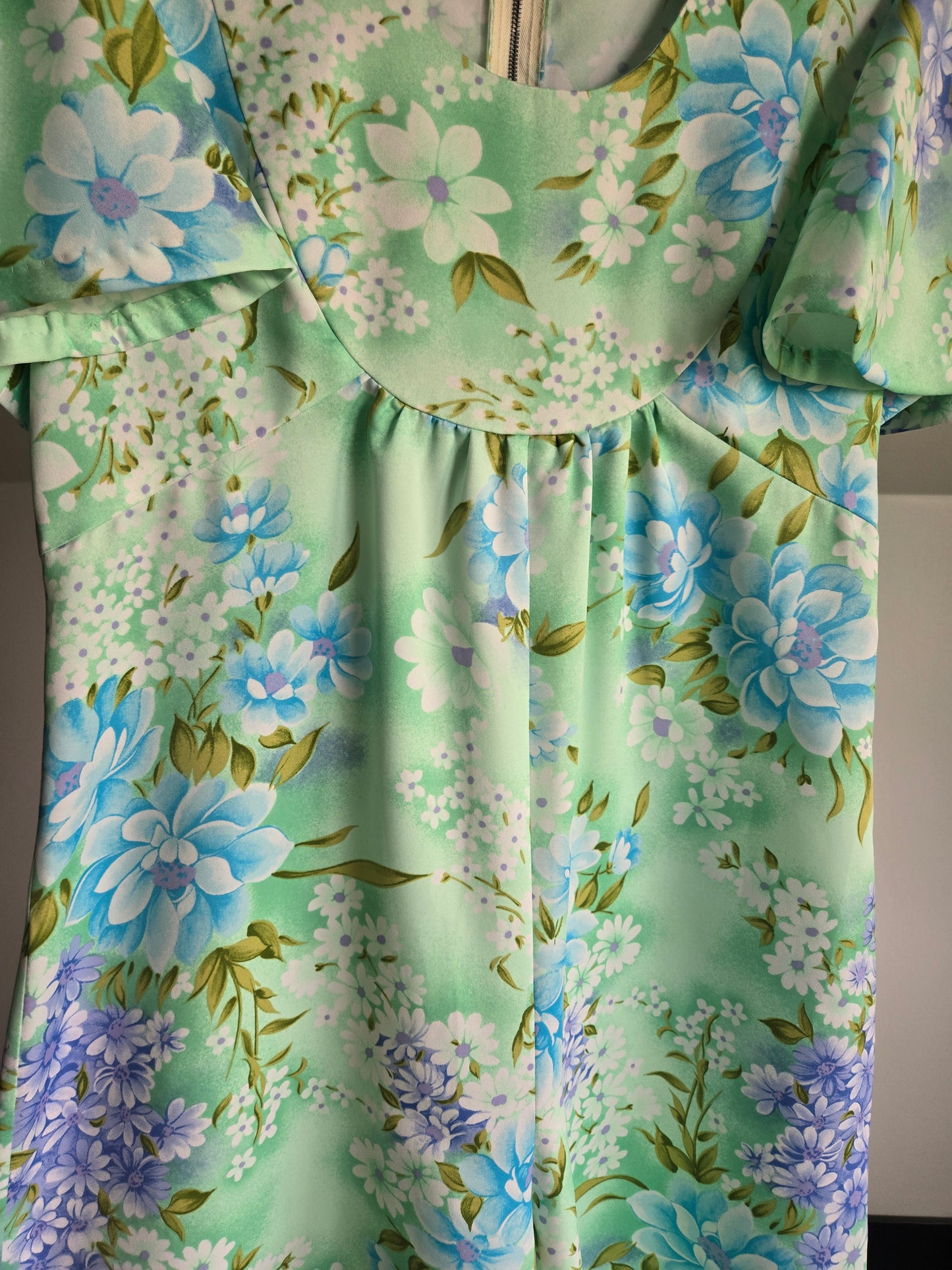 Vintage 1960s Flower Power Jumpsuit - S/M