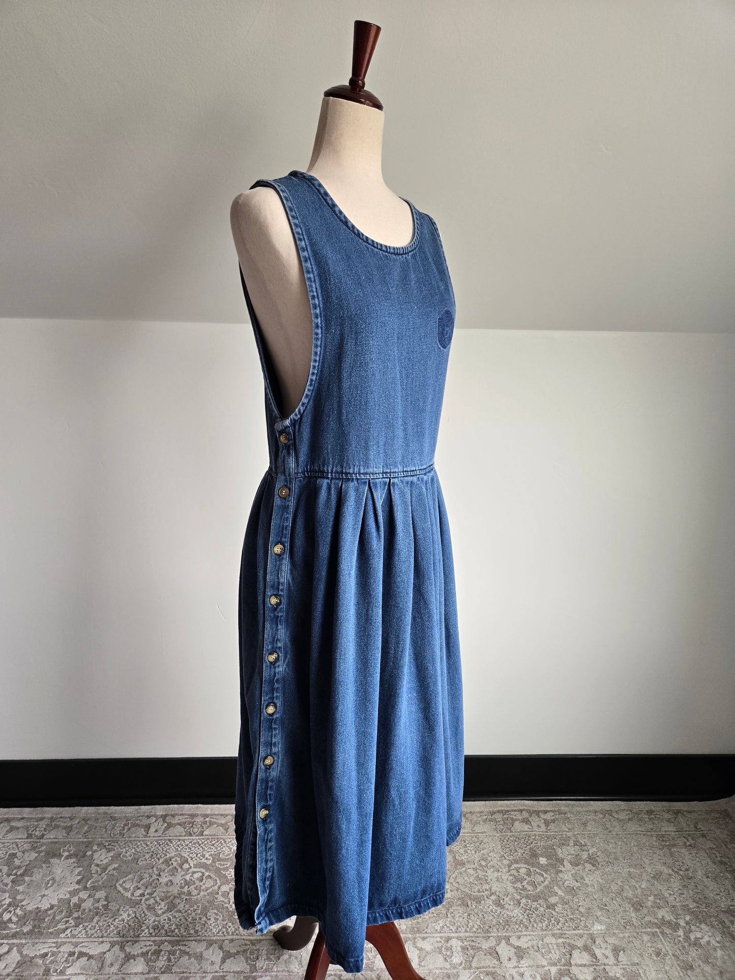 Pierre Cardin Vintage Denim Jumper Dress - M/L