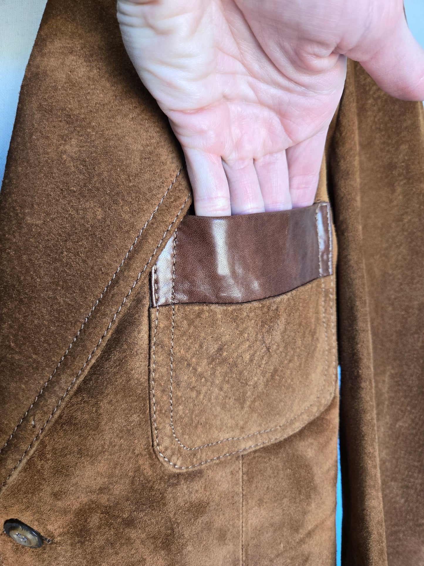 Lakeland Vintage Genuine Suede Leather Blazer - XL