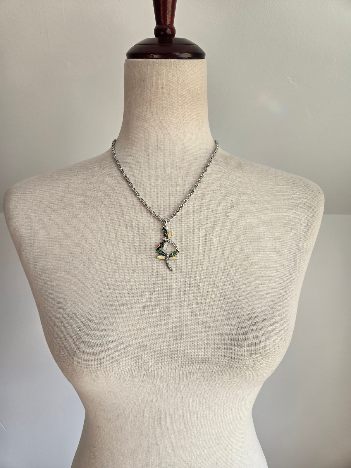 Double Dragonfly Whimsy Necklace