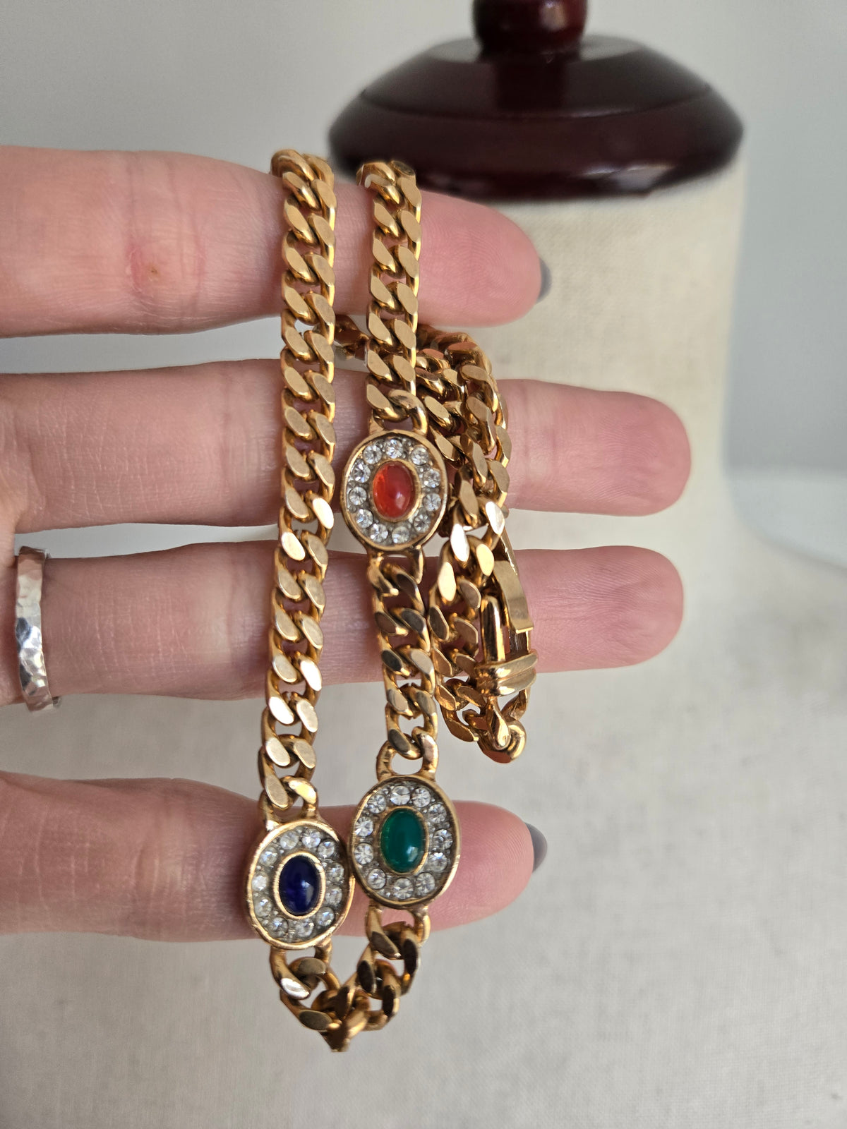 Vintage Multi Colored Cab Choker