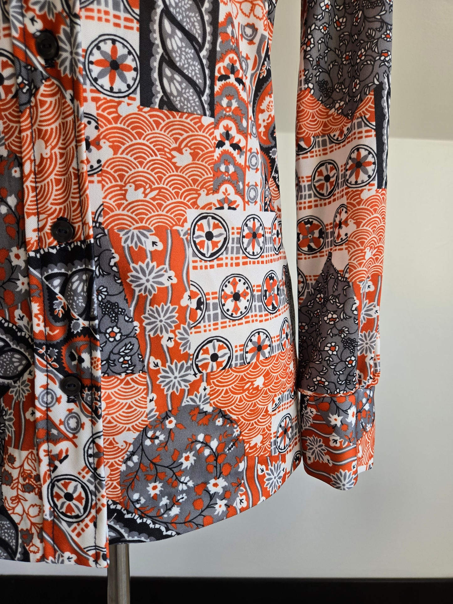 Vintage 1970s Duck Pond Novelty Print Top - XS/S