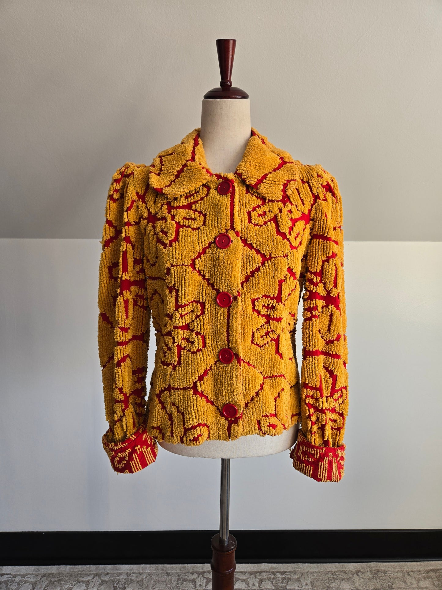 Miki Tops Vintage Carpet/Tapestry Style Jacket - small/medium
