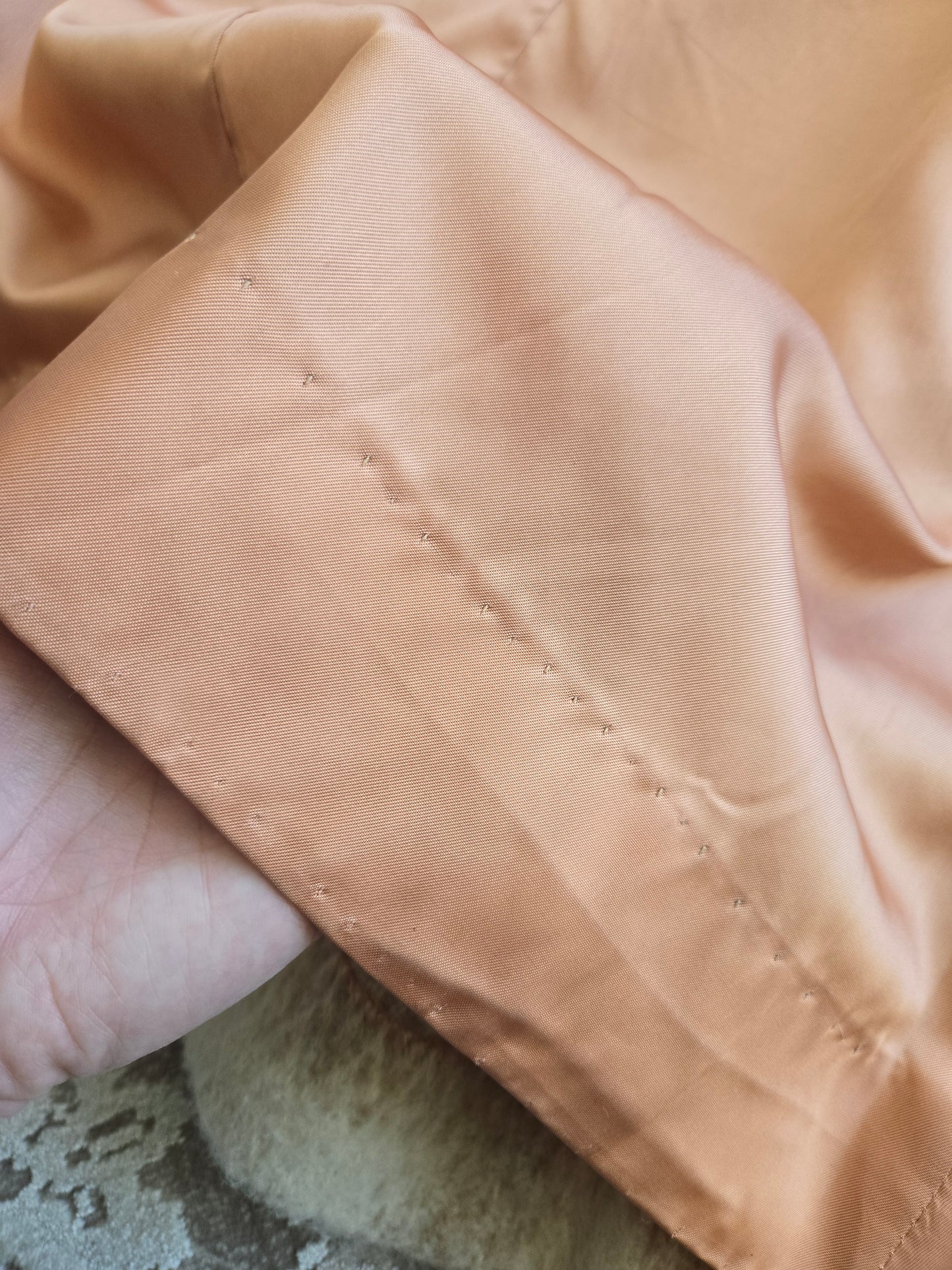 Vintage 1950s Plaid Wool Over Coat with Waist Tie - M/L