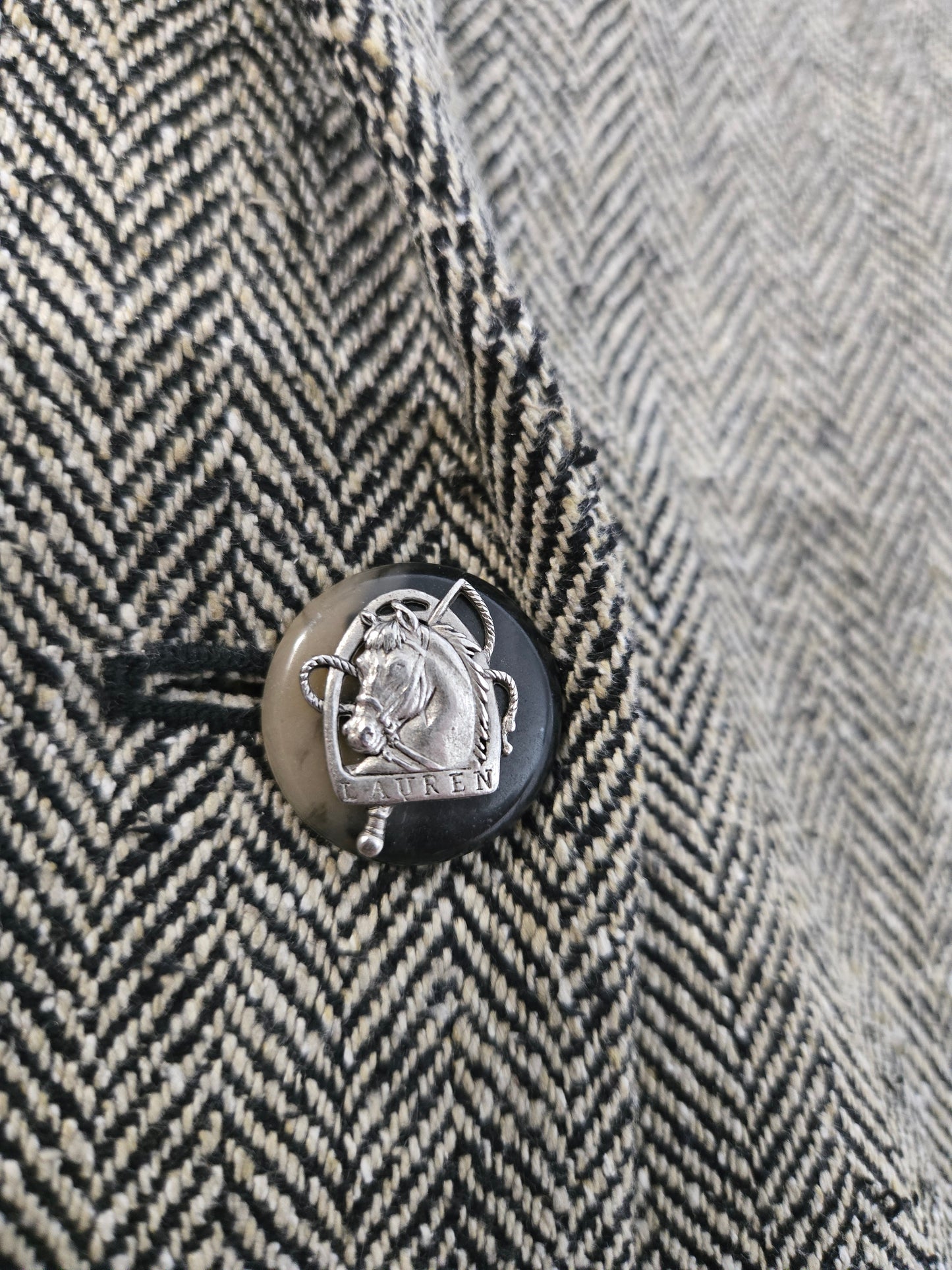 Ralph Lauren Vintage Silk Tweed Made in USA Blazer - medium