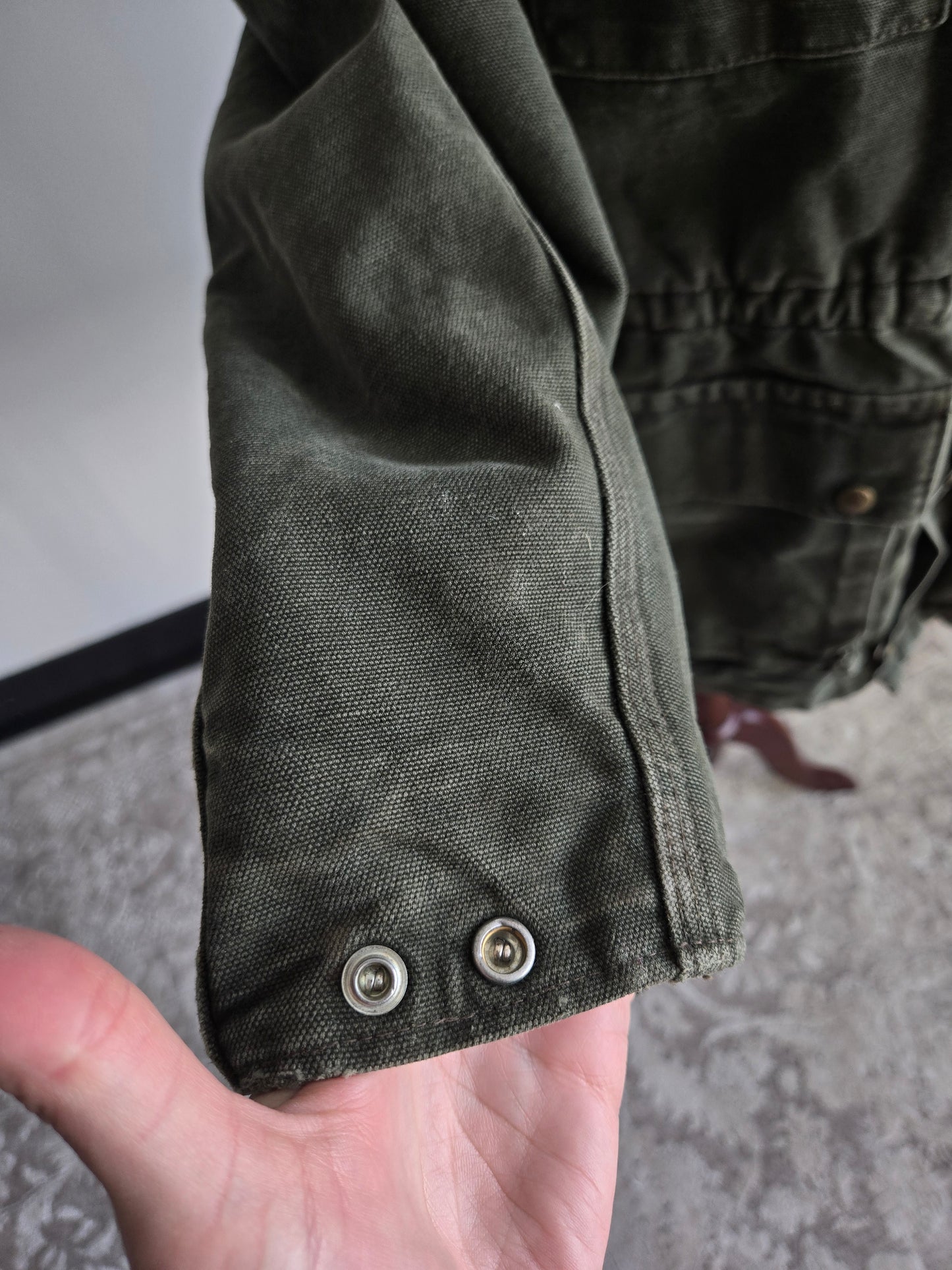 True 1980s Vintage Worn in Carhartt Workwear Coat - medium