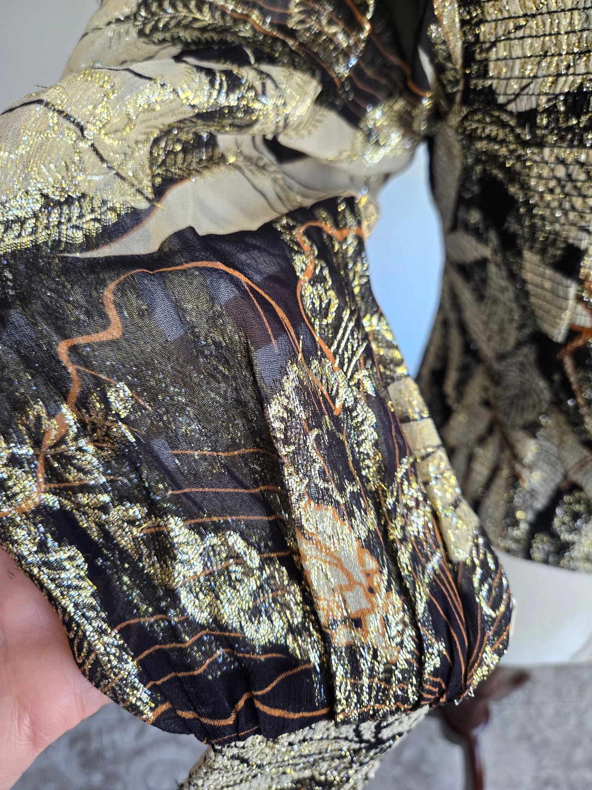 Ranna Gill Designer Metallic Whimsy Top - S/M/L