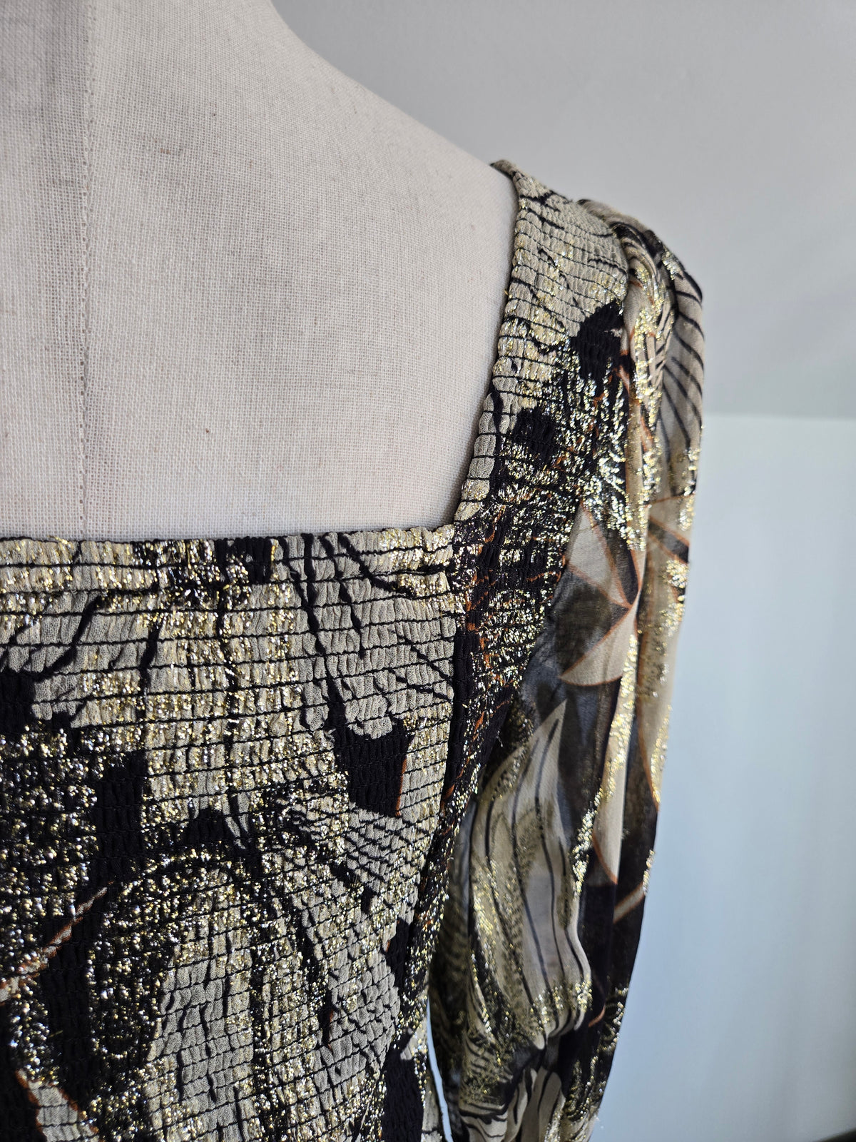 Ranna Gill Designer Metallic Whimsy Top - S/M/L