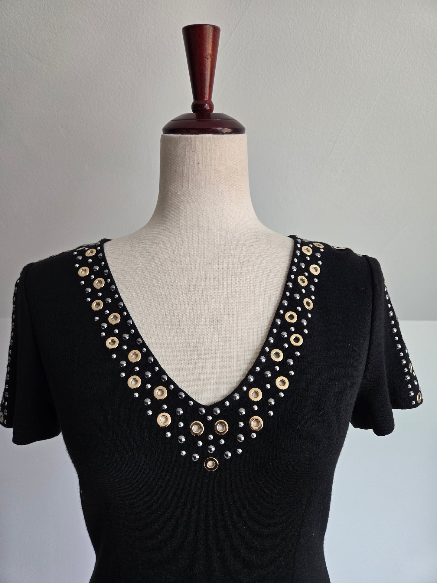 St John Couture Black Knit Dress - Size 4