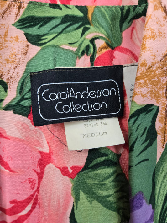 Carol Anderson Collection Vintage Floral Rayon Blazer - medium