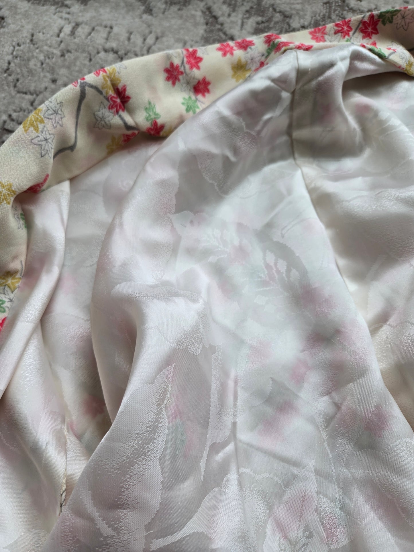 Authentic Silk Japanese Short Kimono - L/XL