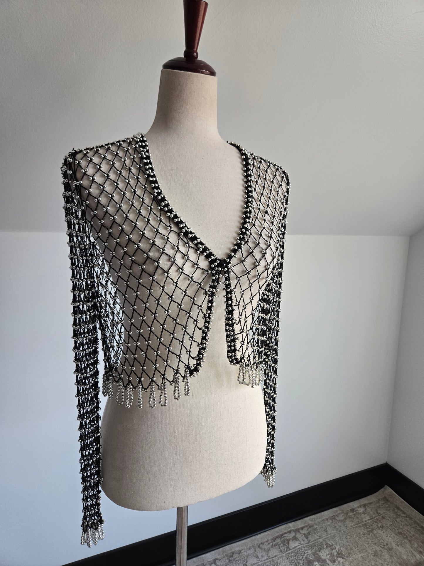 Vintage Beaded Bolero - XS/S