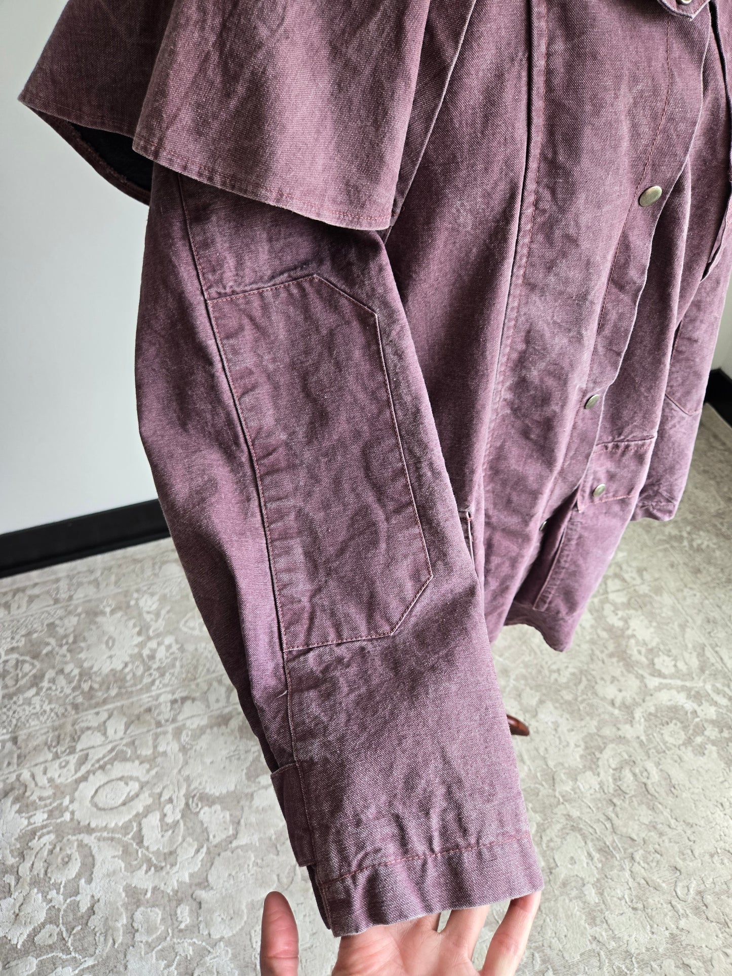 Australian Stock Saddle Co Town and Country Vintage Cotton Ranch Barn Coat - L/XL