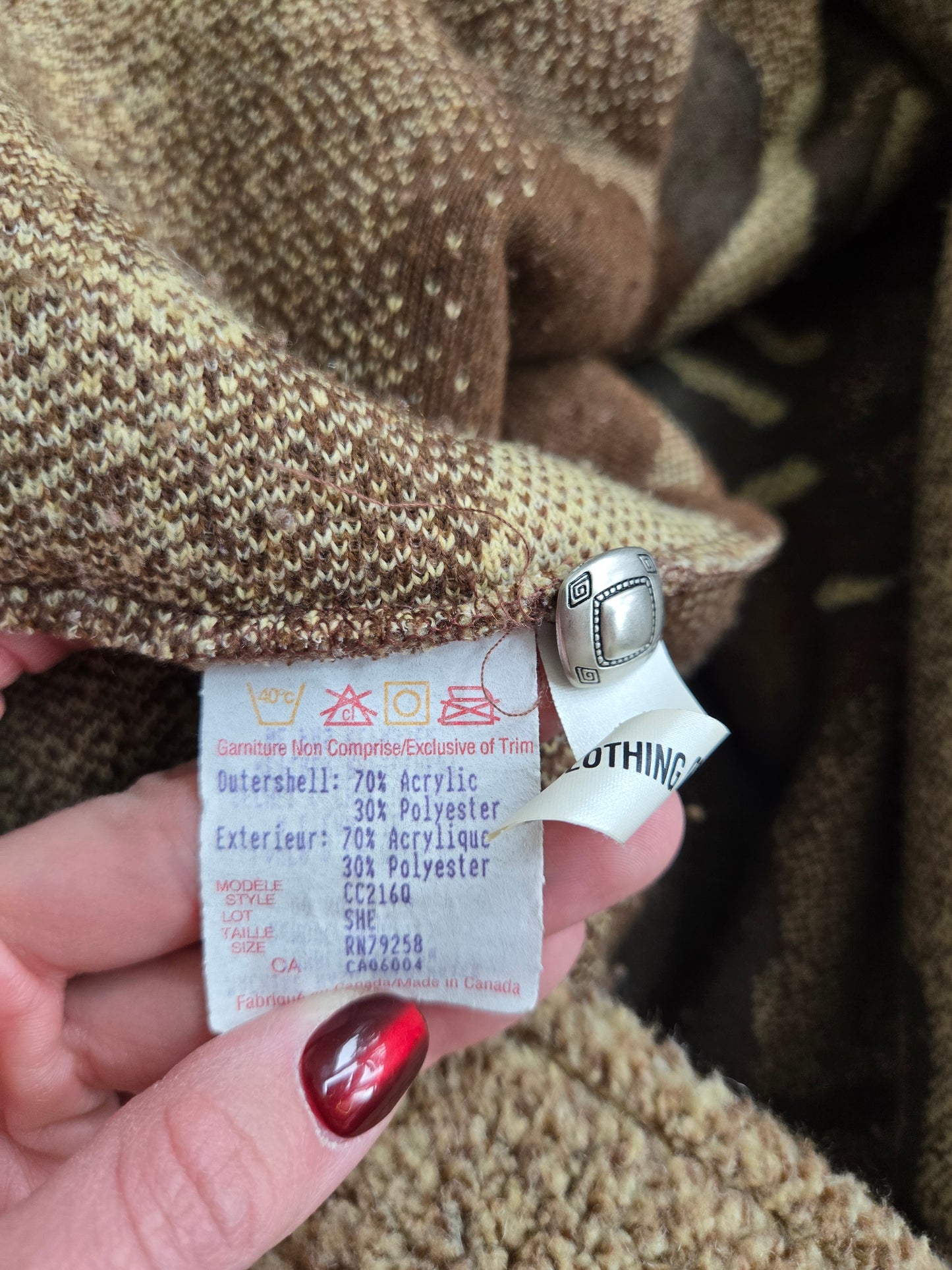 County Clothing Co Vintage 90s Horse Fleece Shacket - Medium