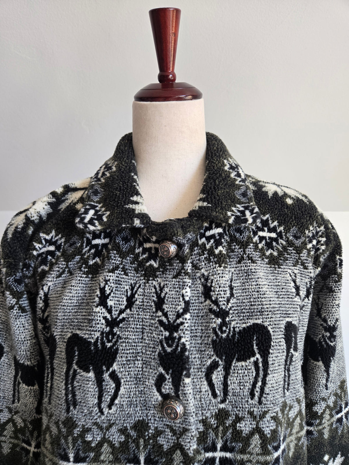 County Clothing Co Deer Fleece Jacket - medium