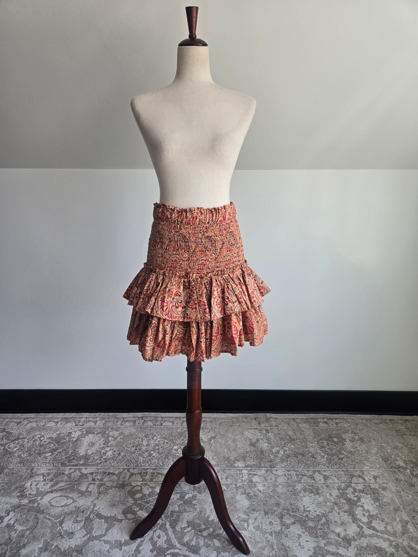 House of Harlow 1960 Cotton Paisley Skirt - Medium