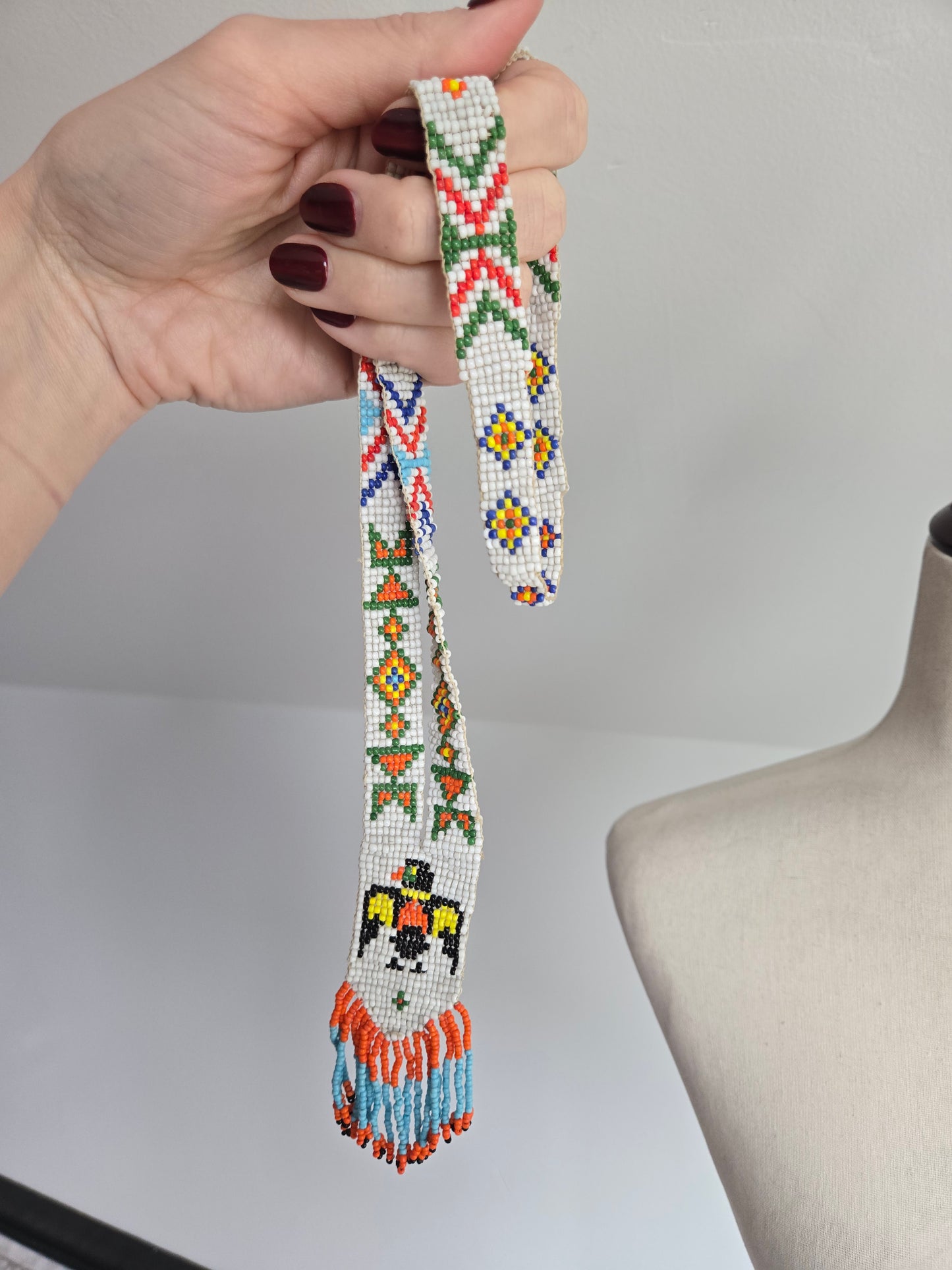 Native American Made Hand Beaded Necklace