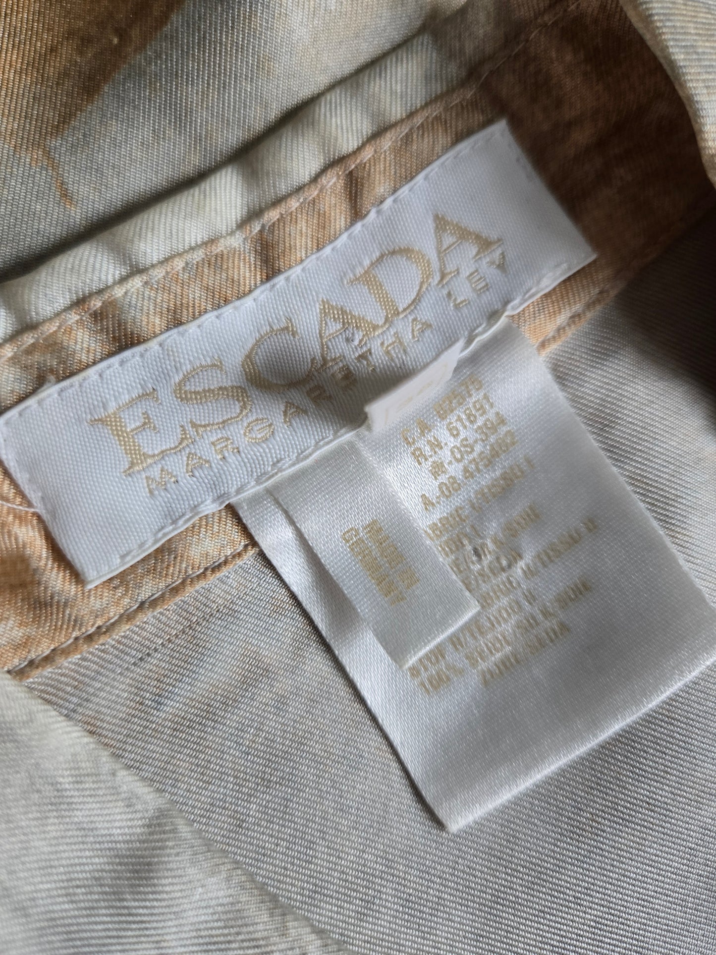 Escada Vintage Made in Germany Silk Horse Top - Medium