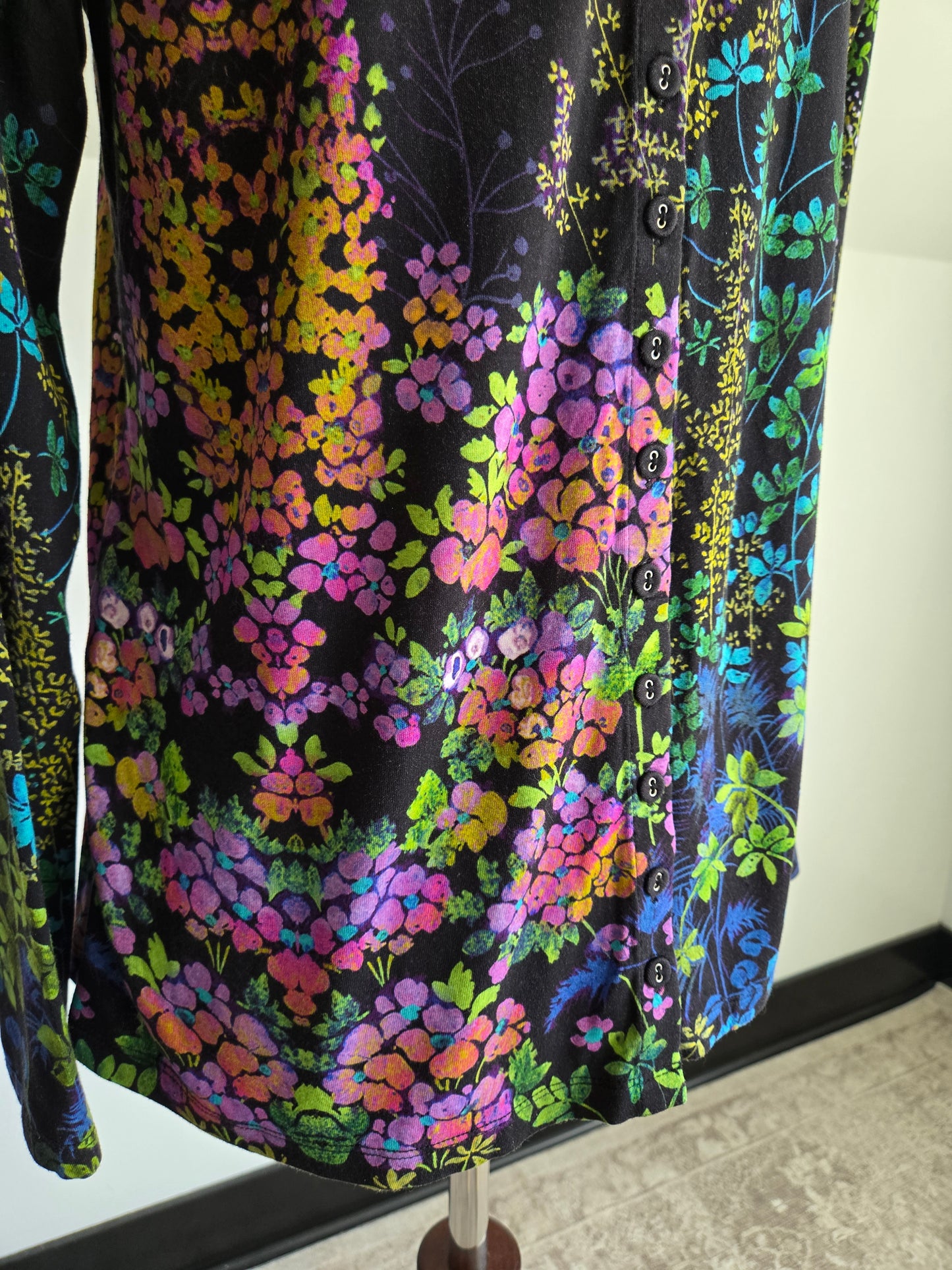 Johnny Was Floral High Neck Top - S/M