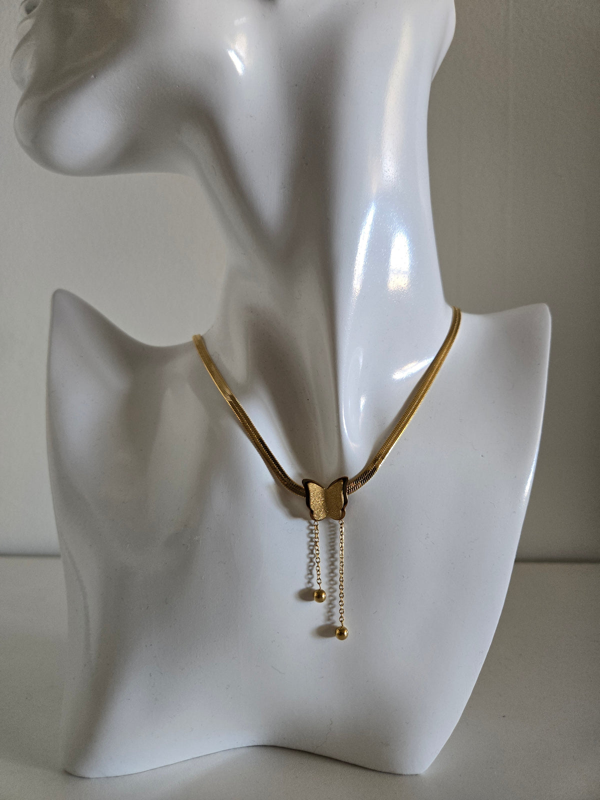 Gold Whimsy Butterfly Necklace