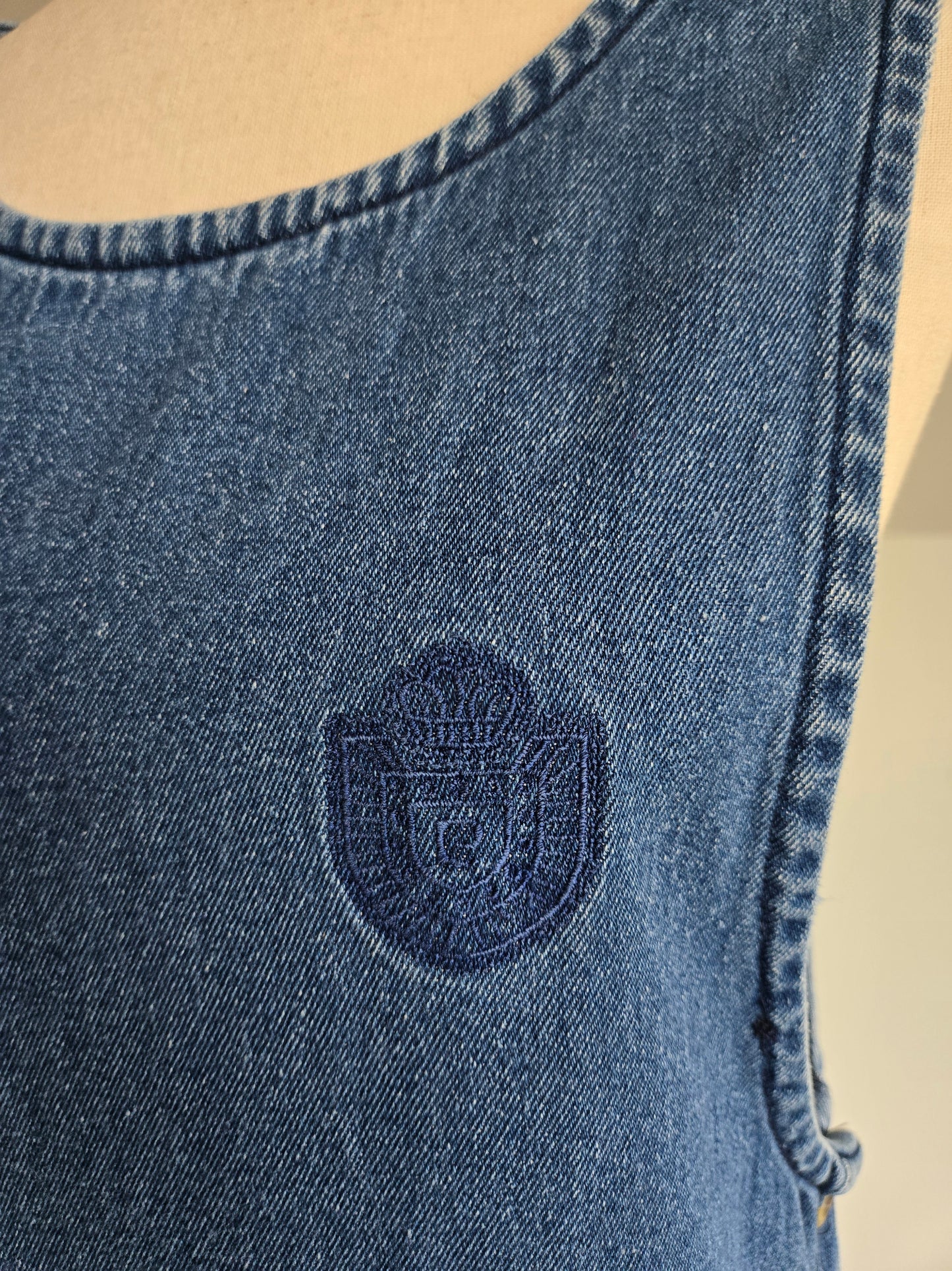 Pierre Cardin Vintage Denim Jumper Dress - M/L