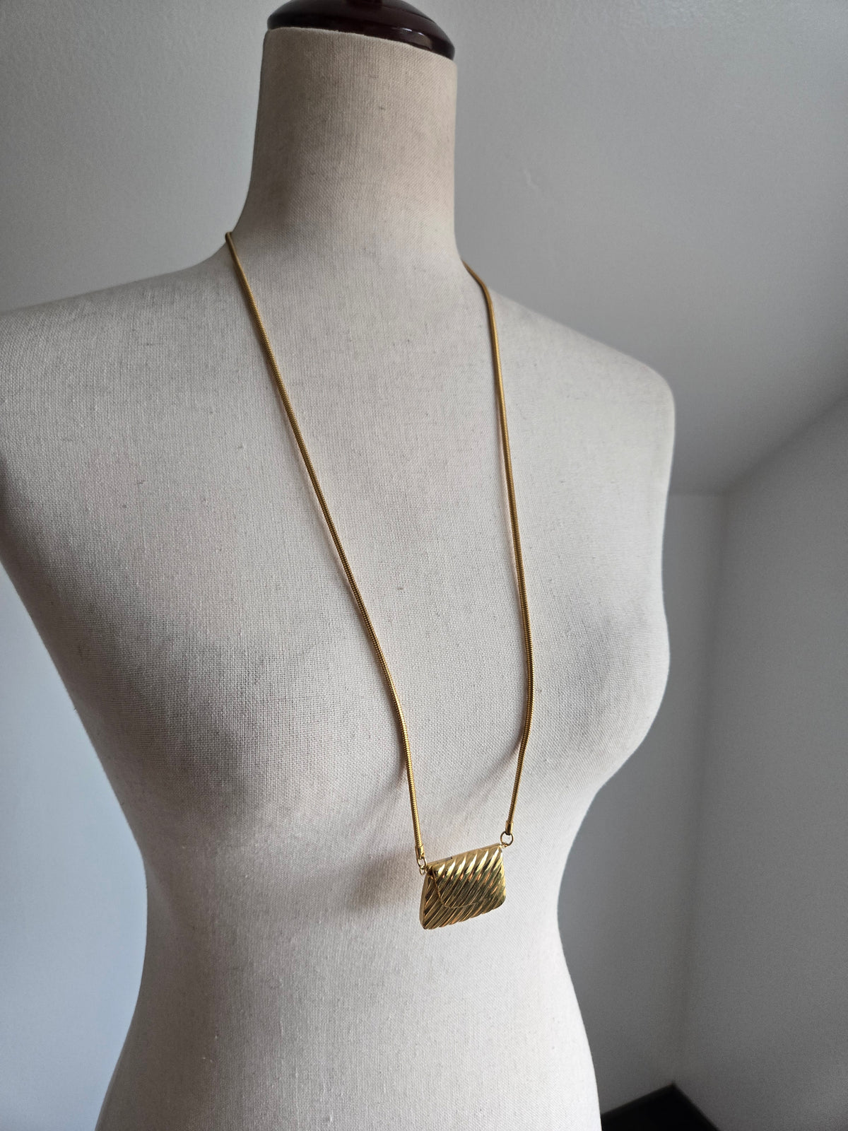 Vintage Micro Purse Charm Necklace