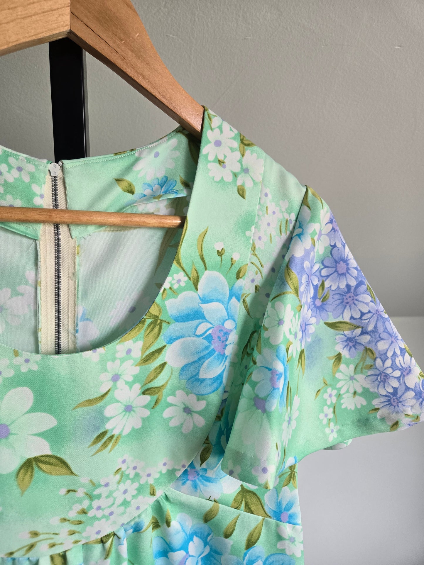 Vintage 1960s Flower Power Jumpsuit - S/M