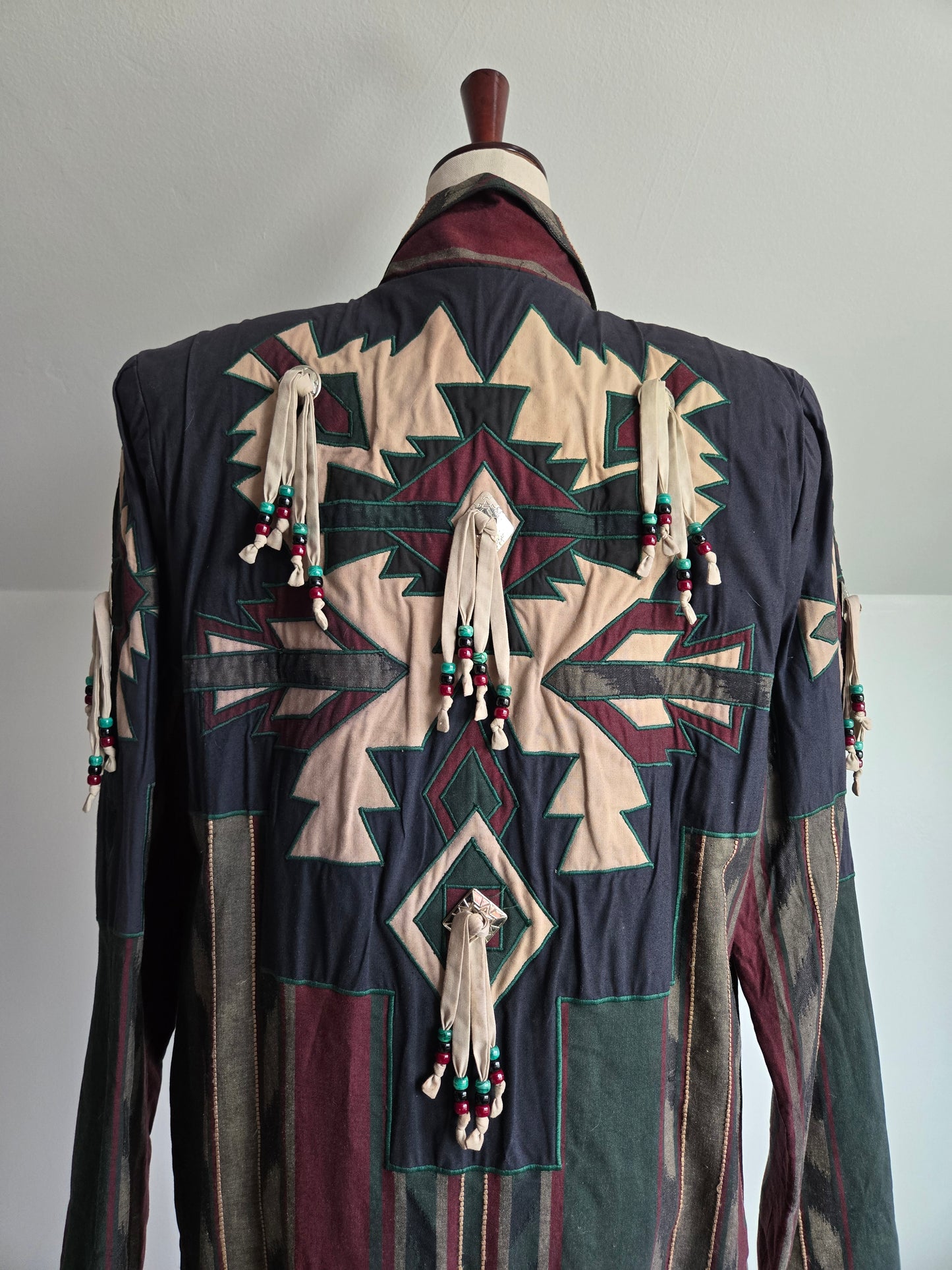 Suzette International Vintage 80s Cotton Western Trench Coat - XL