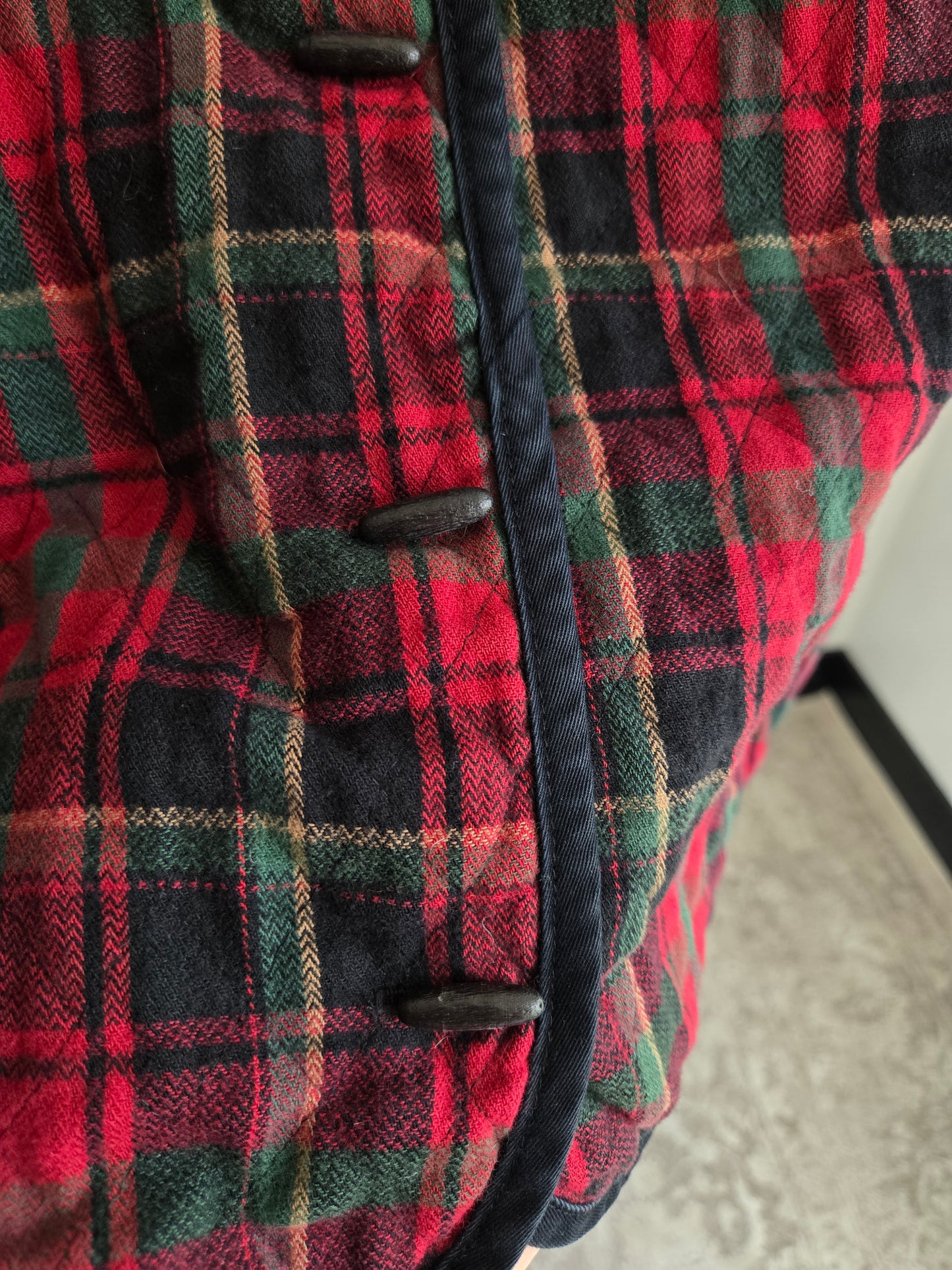 Vintage Orvis Plaid Quilted Vest - L/XL