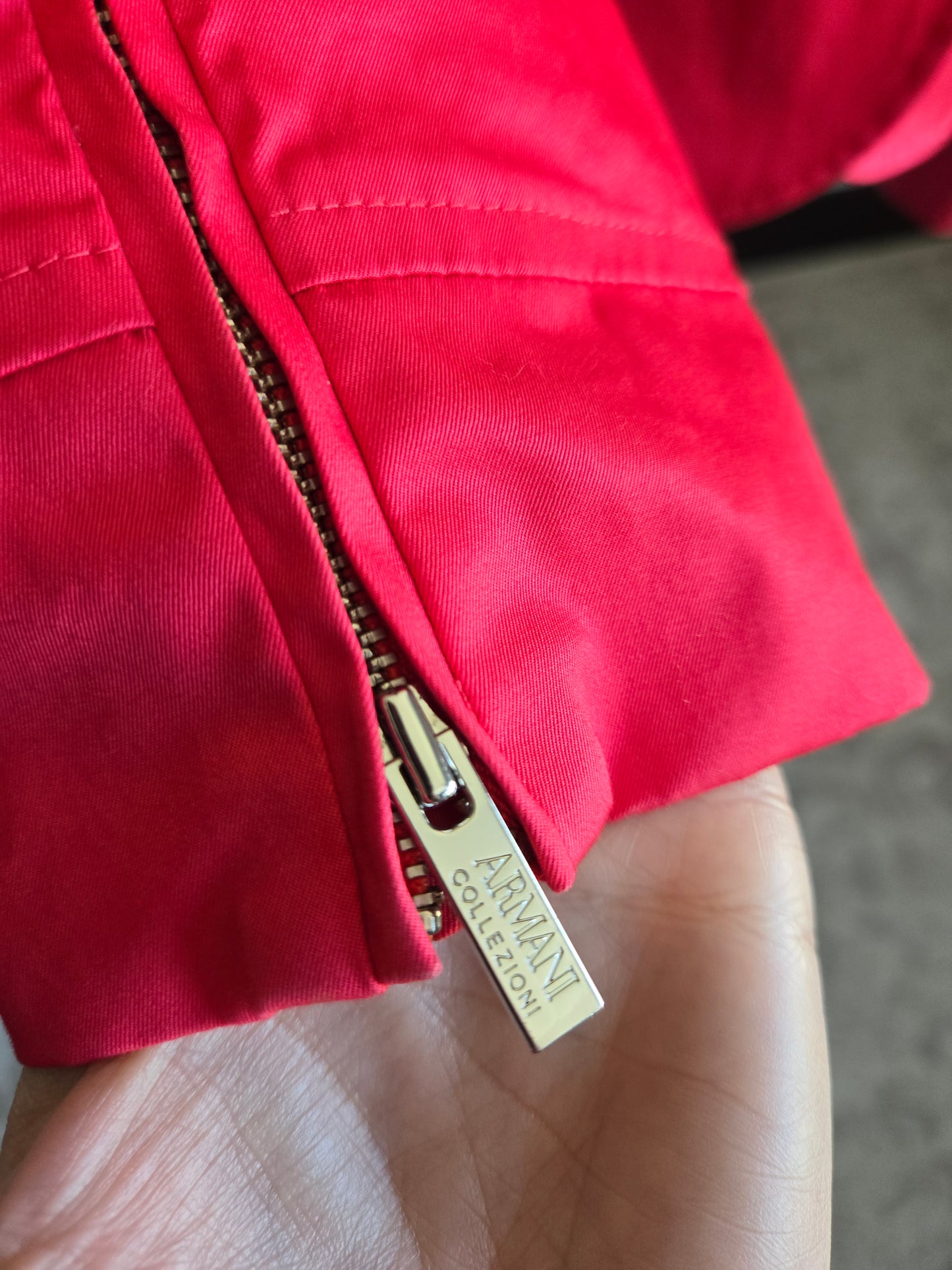 Armani Collezioni Red/Pink Cotton Blazer - Size 8