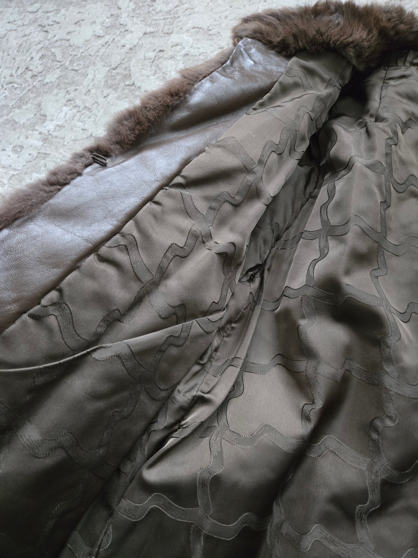 Vintage 50s Genuine Sable Fur Custom Made Coat - M/L