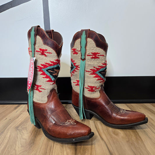 Laredo NWT Western Tapestry and Leather Boots