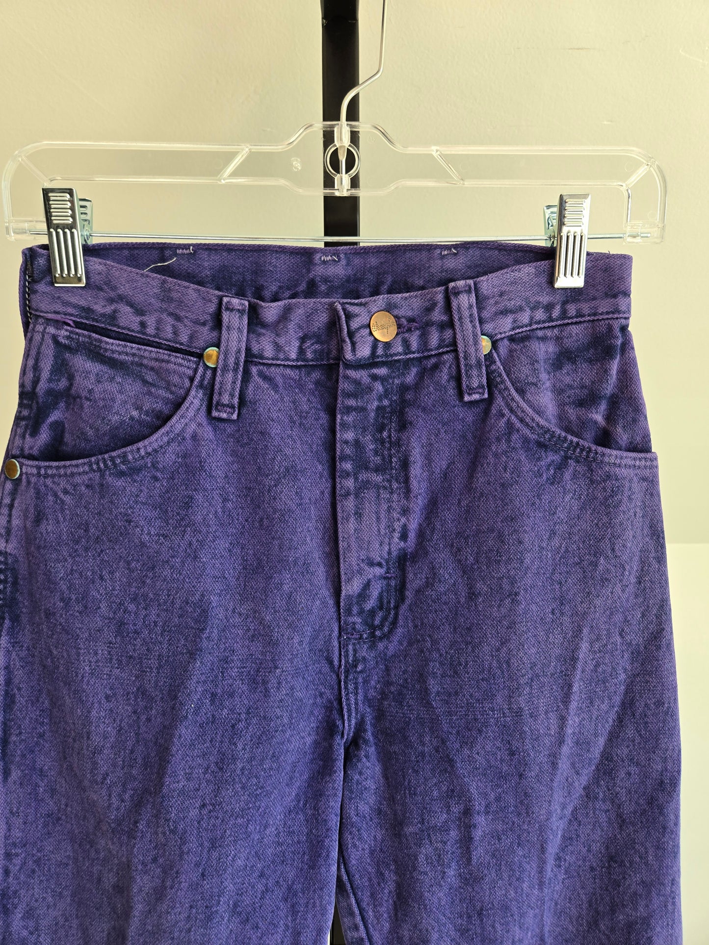 Purple Made in USA Vintage Wranglers - W25-26"