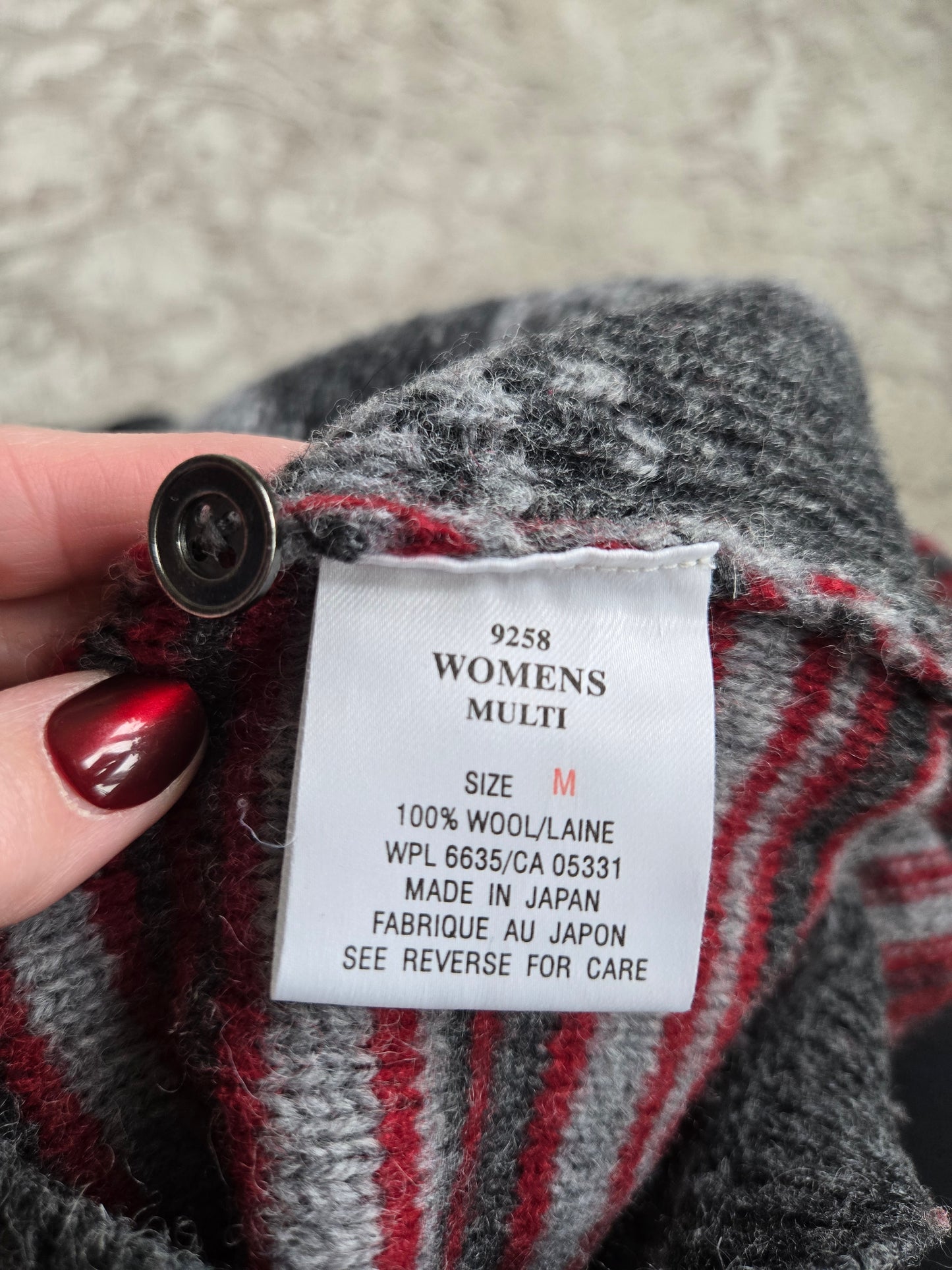 Woolrich Wool Horse Knit Cardigan Made in Japan - S/M