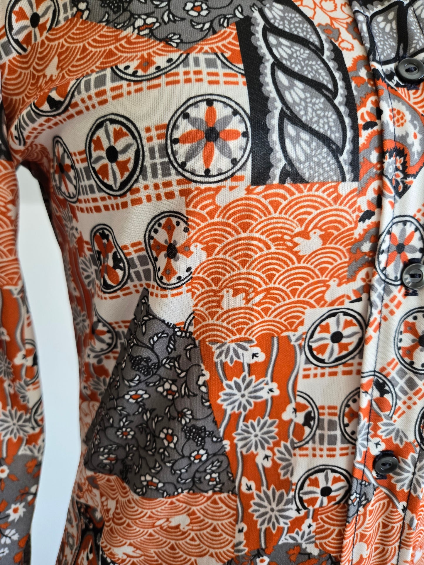 Vintage 1970s Duck Pond Novelty Print Top - XS/S